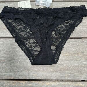 Free People Daisy Lace Undies Panty Black Lace Bikini XS